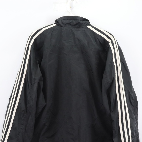 Vintage Adidas Spell Out Striped Windbreaker Coat - Picture 7 of 8
